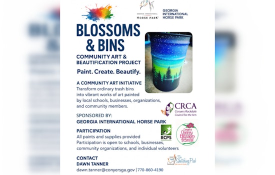 Georgia International Horse Park Launches "Blossoms & Bins" Initiative in Conyers with Local Students Leading the Charge
