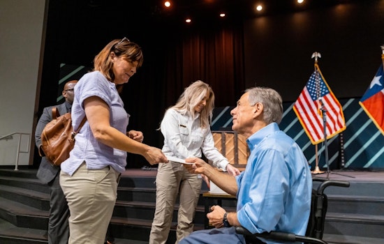 Governor Abbott Distributes Flood Relief Funds to Leander Area Victims with Country Star's Support