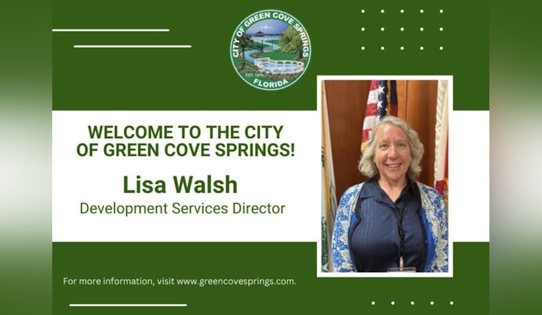 Green Cove Springs Appoints Lisa Walsh as New Development Services Director to Shape City’s Growth