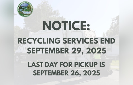 Green Cove Springs to End Curbside Recycling Program by September 2025 as City Encourages Residents to Seek Alternatives