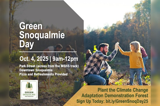 Green Snoqualmie Day Invites Community to Plant Climate Resilient Forest and Learn Tree Pruning