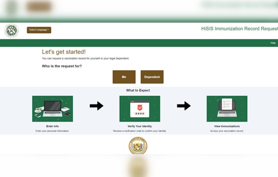 Hawai'i Department of Health Launches Online Portal for Easy Access to Immunization Records