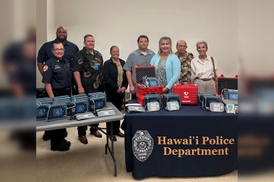 Hawai‘i Police Department Boosts Emergency Response with AED Donation from Hilo Benioff and Karasik Foundations