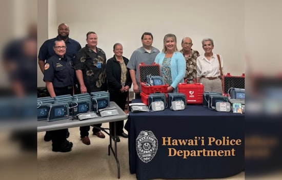 Hawai‘i Police Department Boosts Emergency Response with AED Donation from Hilo Benioff and Karasik Foundations