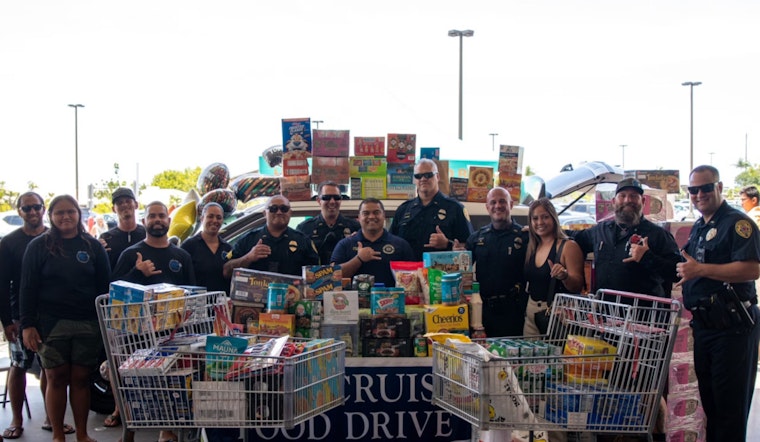 Hawai‘i Police Department's "Fill a Cruiser" Food Drive Triumphs with Over 4,600 Pounds of Donations in Kona