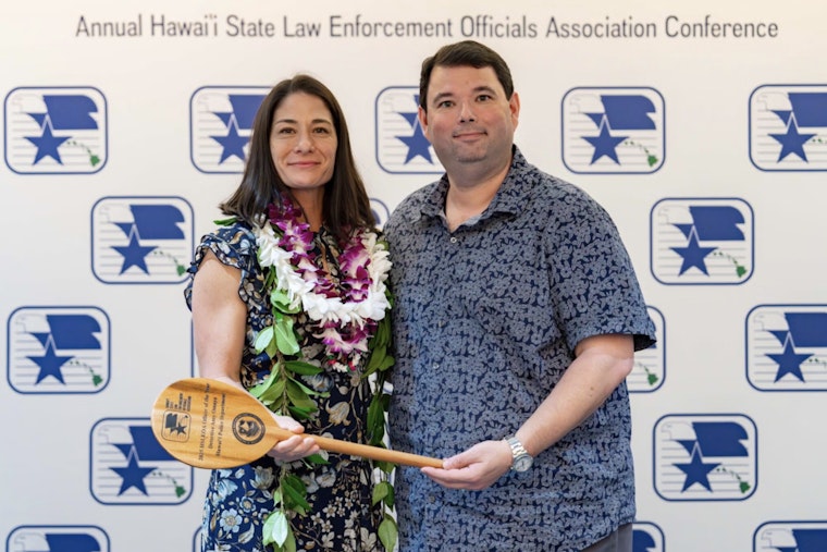 Hawai'i Police Department's Sergeant Amy Omaya Earns Prestigious HSLEOA Officer of the Year Award