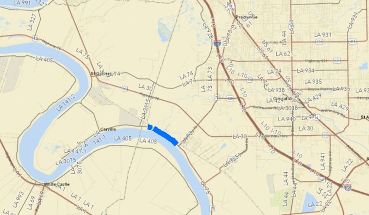 Heads Up for Road Closure: LA 75 Southbound in Ascension Parish to Shut Down for Maintenance on September 30