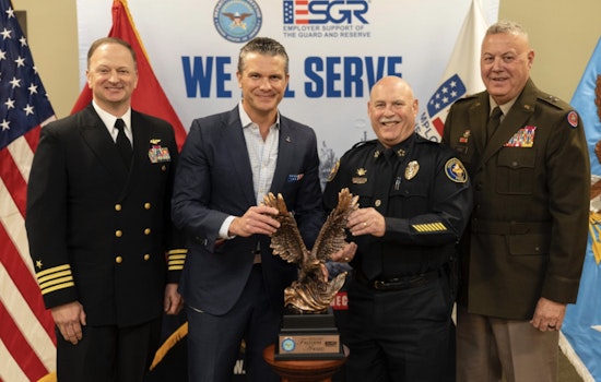Hendersonville Police Department Honored with Secretary of Defense Employer Support Freedom Award for Exceptional Military Personnel Support