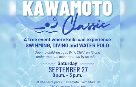 Hilo to Host the Inaugural Kawamoto Classic Swimming Event for Youth on Hawai‘i Island