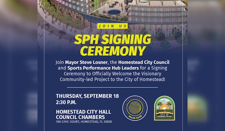 Homestead Embarks on Transformational Sports and Community Development with New Sports Performance Hub