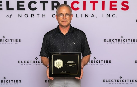 Huntersville Honored with ElectriCities' 2024 Public Power Award of Excellence for Exceptional Service and Staff Development