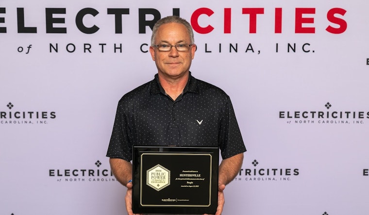 Huntersville Honored with ElectriCities' 2024 Public Power Award of Excellence for Exceptional Service and Staff Development