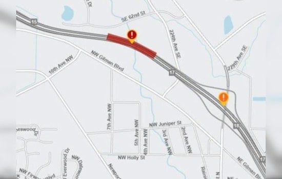 Issaquah's I-90 Westbound Lanes to Face Weekend Lane Closures for Bridge Repairs