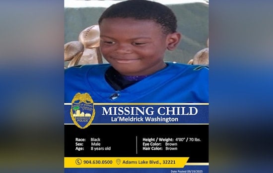 Jacksonville Community's Vital Role via Social Media Leads to Safe Return of Missing 8-Year-Old Boy