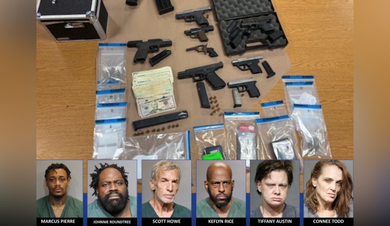 Jacksonville Heights Raid Nets Drugs and Stolen Firearms as Six Are Charged