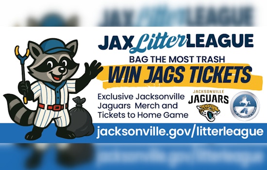 Jacksonville Rallies for Clean-Up Victory with Jax Litter League Fall Season and Jaguars-themed Rewards