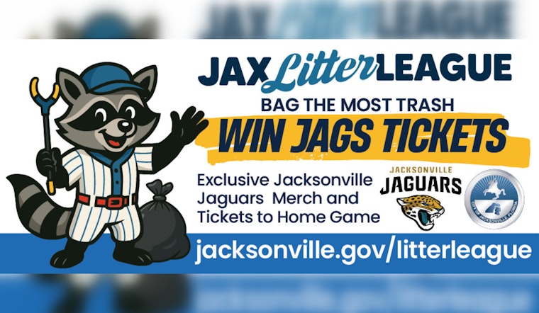 Jacksonville Rallies for Clean-Up Victory with Jax Litter League Fall Season and Jaguars-themed Rewards