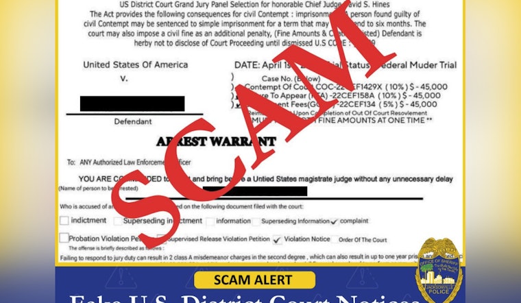 Jacksonville Sheriff Warns of Scammers Impersonating Officers, Faking Jury Duty Notices