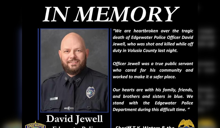 Jacksonville Sheriff's Office Mourns the Loss of Edgewater Officer David Jewell