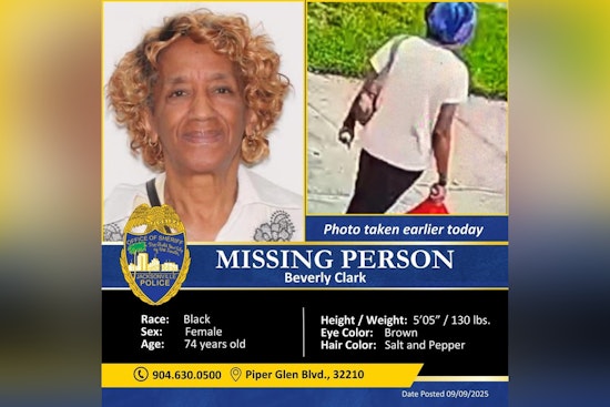 Jacksonville Sheriff's Office Seeks Public Help to Find Missing 74-Year-Old with Dementia Near Cecil Airport