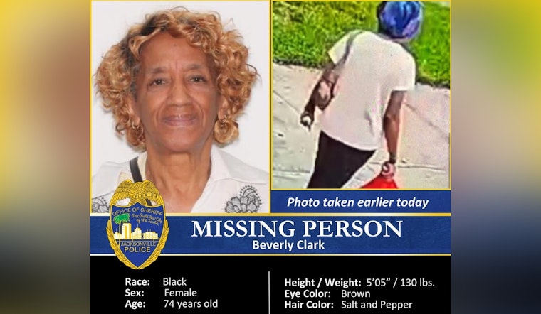 Jacksonville Sheriff's Office Seeks Public Help to Find Missing 74-Year-Old with Dementia Near Cecil Airport