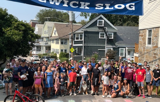Jamaica Plain Residents and Boston Police Run Together in Sedgwick Slog for Community Unity
