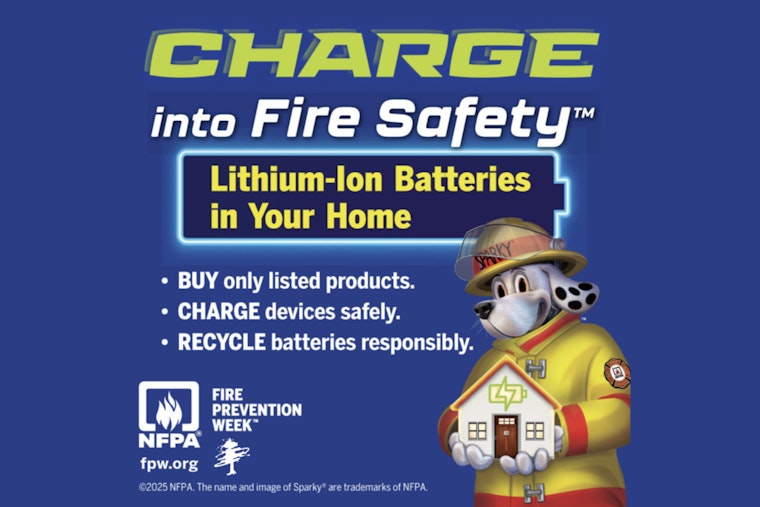 Janesville Fire Department Joins NFPA to Advocate for Lithium-Ion Battery Safety During Fire Prevention Week