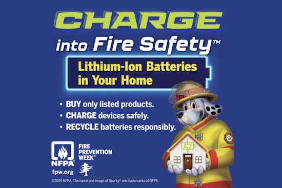 Janesville Fire Department Joins NFPA to Advocate for Lithium-Ion Battery Safety During Fire Prevention Week