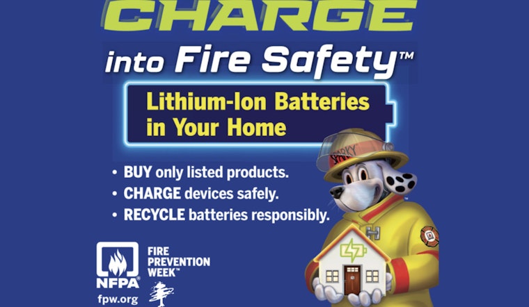 Janesville Fire Department Joins NFPA to Advocate for Lithium-Ion Battery Safety During Fire Prevention Week