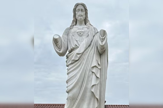 Jesus Statue Vandalized at St. Mary Magdalene Catholic Church in Flint, East Texas, Smith County Sheriff's Office Seeks Suspect
