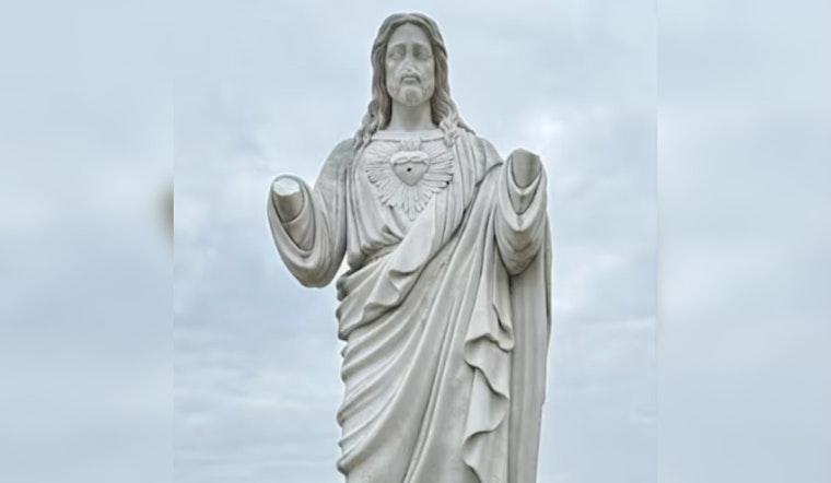 Jesus Statue Vandalized at St. Mary Magdalene Catholic Church in Flint, East Texas, Smith County Sheriff's Office Seeks Suspect