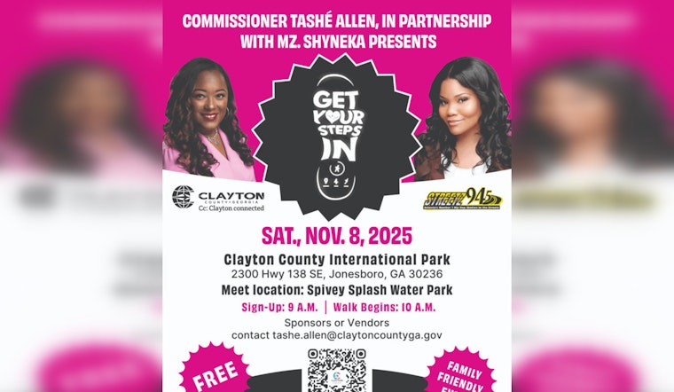 Join Commissioner Tashé Allen and Mz. Shyneka for Community Walk at Clayton County's Spivey Splash Water Park