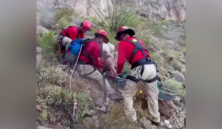 Joint Rescue Effort by CBP Air and Marine Operations and Local Team Saves Injured Hiker in Franklin Mountains