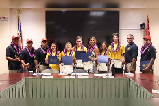 Kaua‘i Fire Department Celebrates Next Generation of Lifesavers at Junior Lifeguard Internship Program