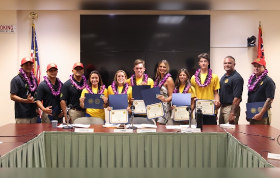 Kaua‘i Fire Department Celebrates Next Generation of Lifesavers at Junior Lifeguard Internship Program