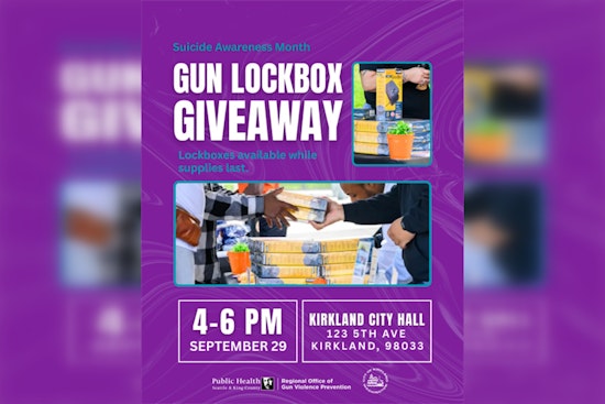 Kirkland Offers Free Gun Lockboxes to Promote Firearm Safety at City Hall Event