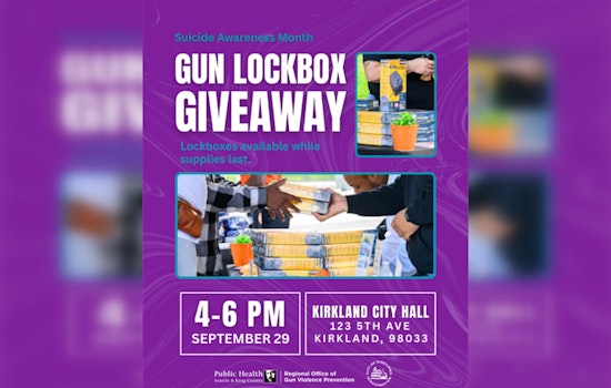 Kirkland Offers Free Gun Lockboxes to Promote Firearm Safety at City Hall Event