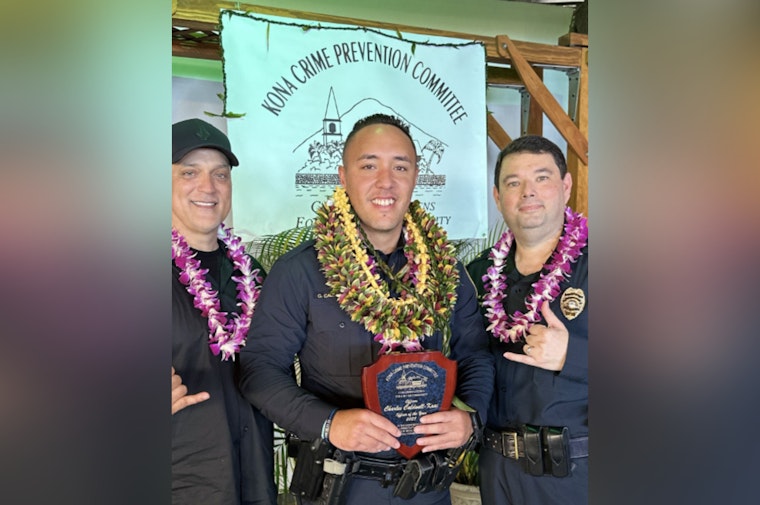 Kona Officer Charles Caldwell-Kaai Named 2025 Officer of the Year