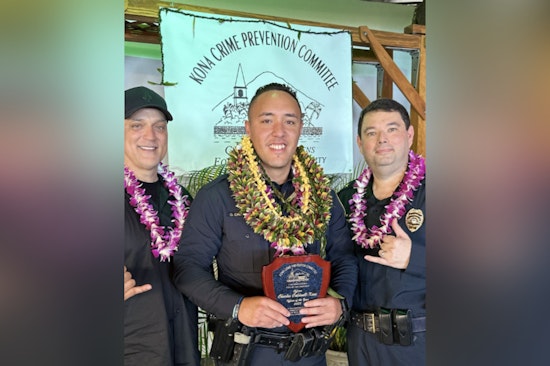 Kona Officer Charles Caldwell-Kaai Named 2025 Officer of the Year