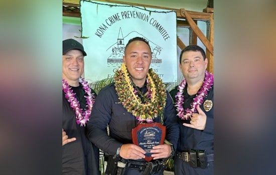 Kona Officer Charles Caldwell-Kaai Named 2025 Officer of the Year