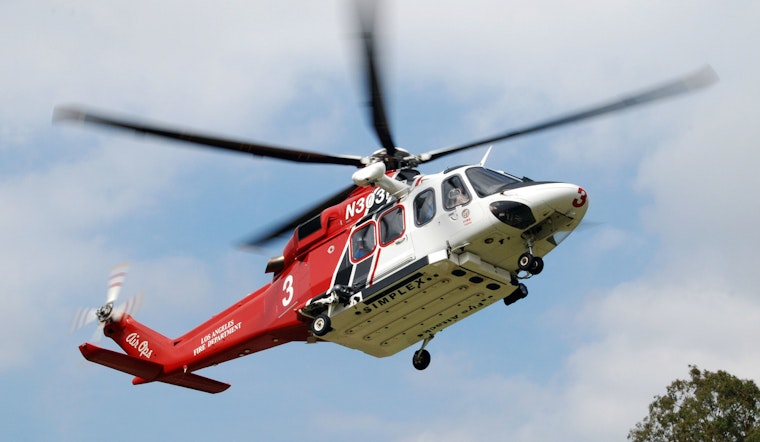 LAFD Helicopter Rescue Aids Unwell Hikers in Topanga State Park