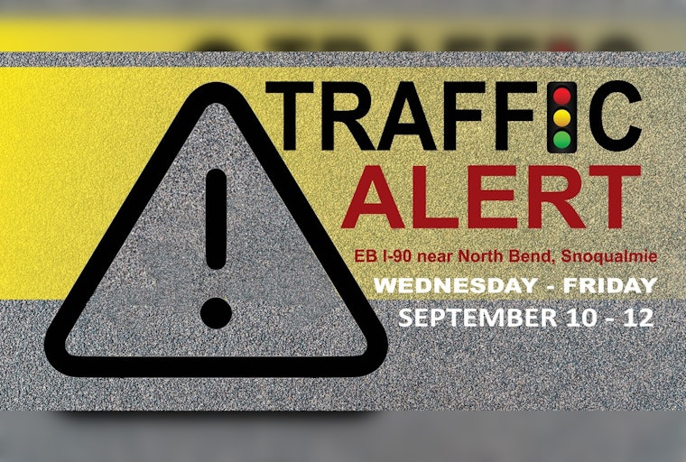 Lane Closures on I-90 Near North Bend for Traffic Improvement Project May Slow Commute