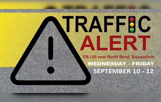 Lane Closures on I-90 Near North Bend for Traffic Improvement Project May Slow Commute