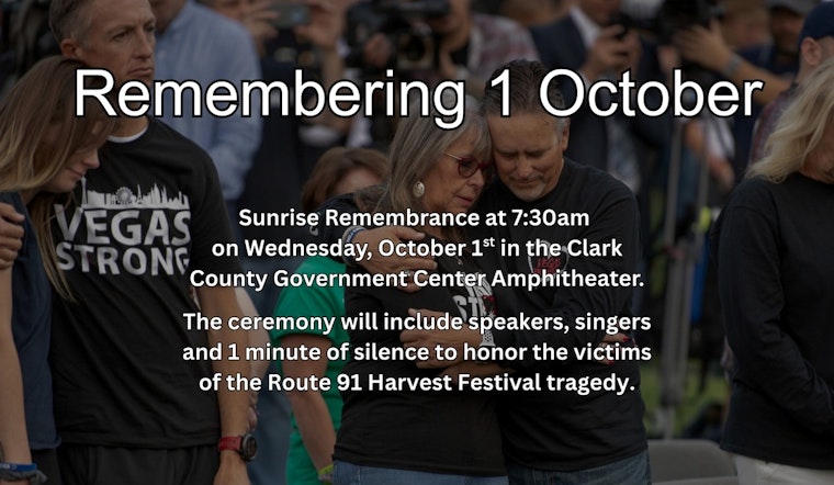 Las Vegas to Honor Route 91 Harvest Festival Victims with Sunrise Remembrance Ceremony on 8th Anniversary