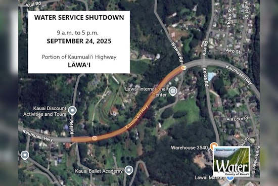 Lāwaʻi Residents to Face Daylong Water Service Interruption Along Kaumualiʻi Highway
