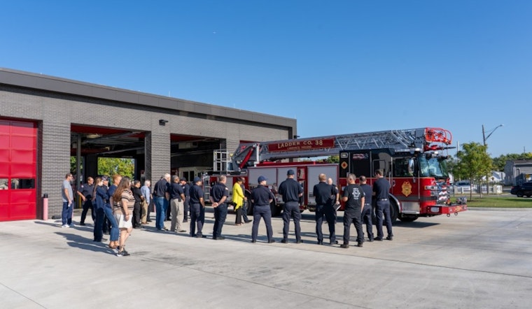 Lawrence Fire Department Welcomes New Ladder Truck with Traditional Push-In Ceremony