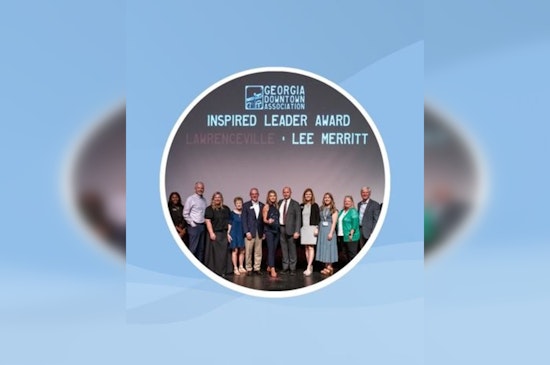 Lawrenceville's Lee Merritt Honored with 2025 Inspired Leader, Community Champion Award for Downtown Revitalization Efforts