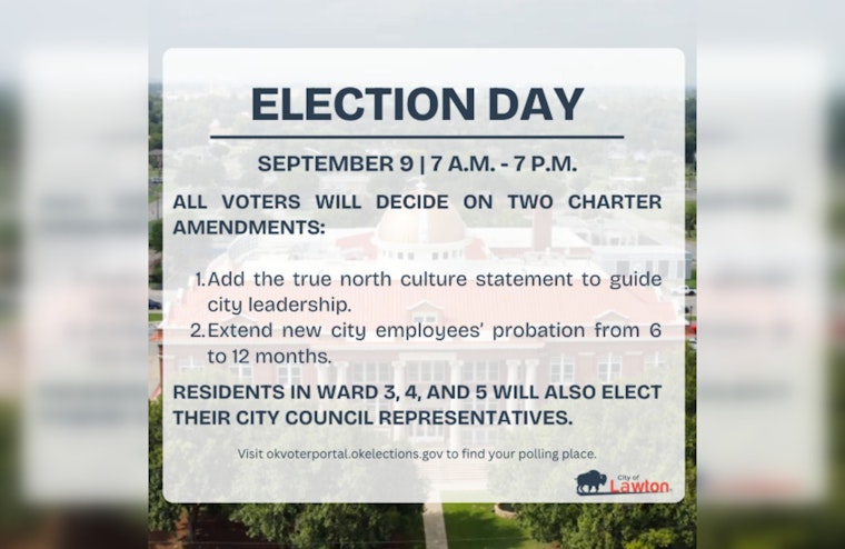 Lawton Residents to Vote on Charter Amendments and City Council Representatives in Upcoming Election
