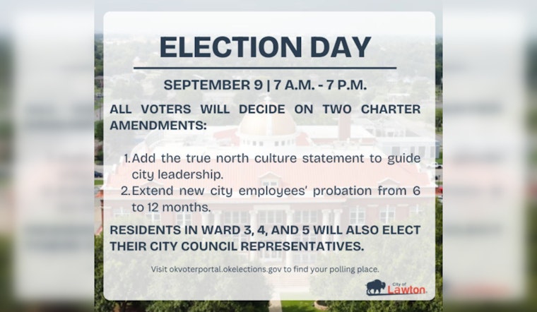 Lawton Residents to Vote on Charter Amendments and City Council Representatives in Upcoming Election
