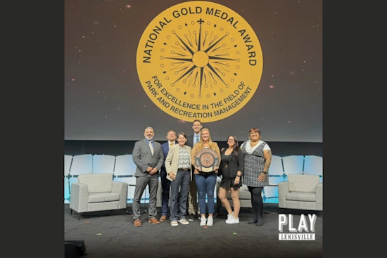 Lewisville Wins Prestigious 2025 NRPA Gold Medal for Park and Recreation Management Excellence